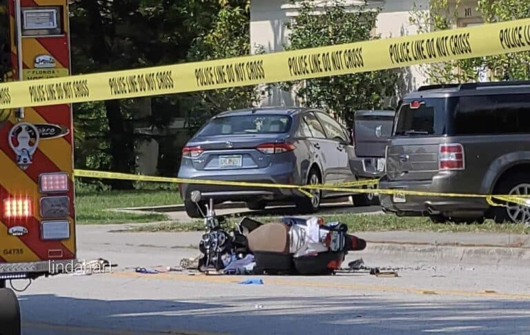 Clearwater Traffic Accident: Scooter Collides with SUV, Sustains Severe Injuries