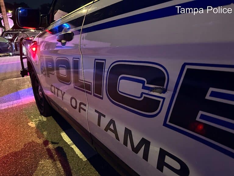 Children witness stabbing as father flees with stolen AK-47: Suspect shot dead by Tampa Police Officers