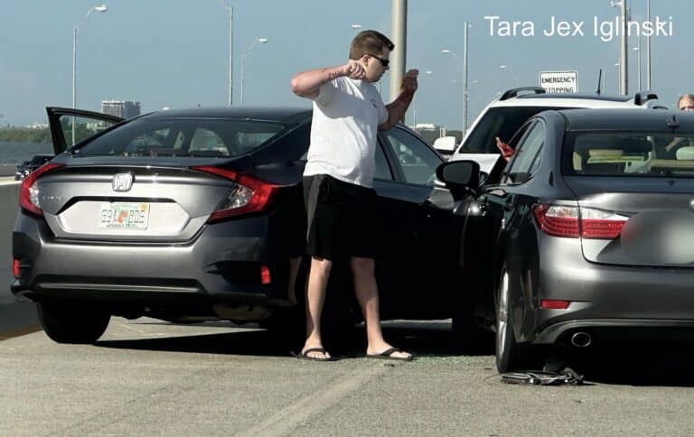 Crash and stabbing on the Howard Frankland Bridge under investigation