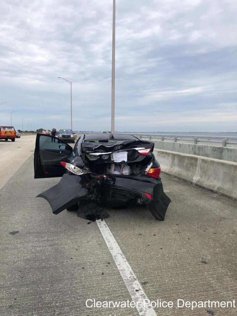 Crash on the Courtney Campbell Causeway kills two motorcyclists