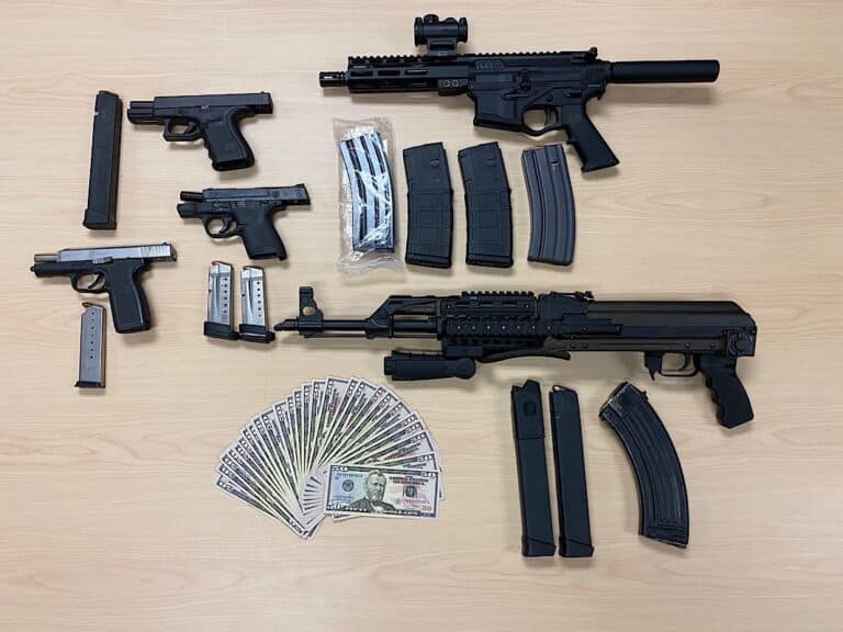 Both suspects involved in the Largo bank robbery were arrested, search warrant uncovered firearm violations