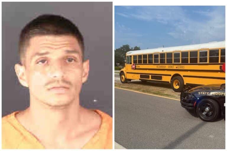 Troopers arrest man trying to return stolen Hillsborough County School bus