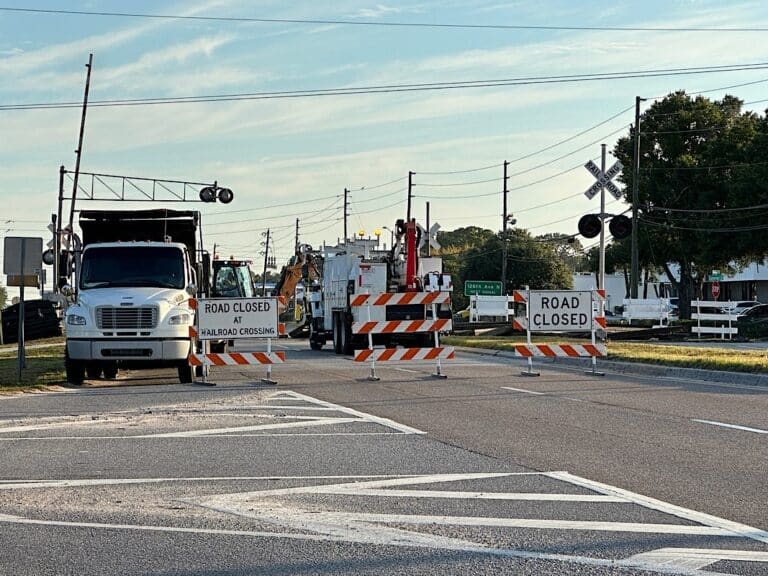 Starkey Road closed due to work on the railroad crossing