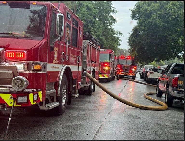 Residents safely evacuated from a fire at a St. Petersburg home