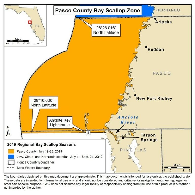 Immediate temporary closure of Pasco Zone for 2024 Regional Bay Scallop Season