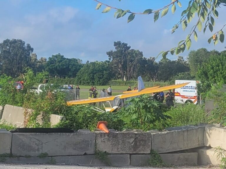 Single-engine plane veered off the runway at Clearwater Airpark