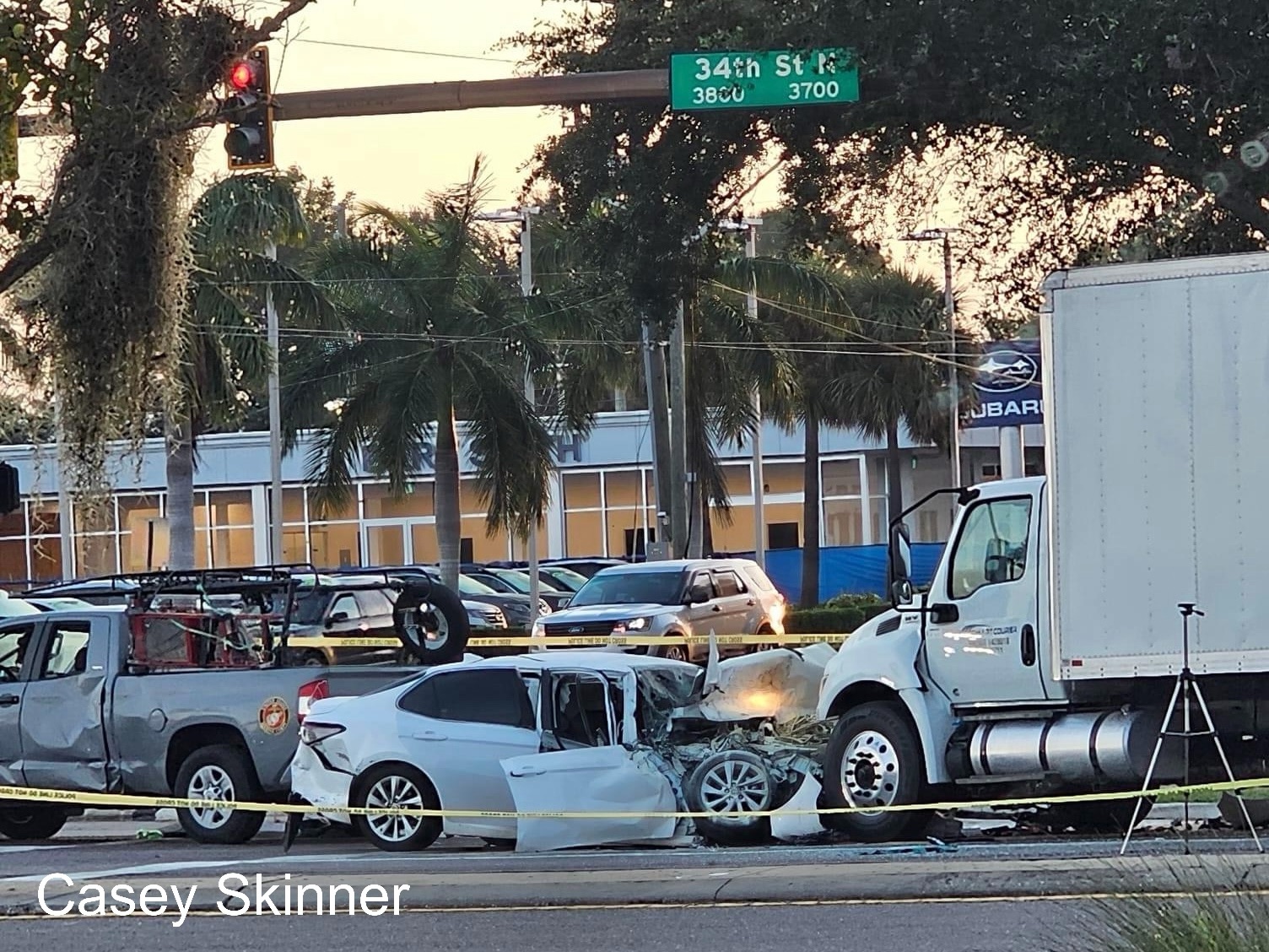 Fleeing driver involved in fatal crash after fleeing FHP on US-19/34th Street N