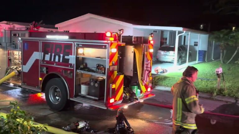 Firefighters Save Paralyzed Woman During Intense Oldsmar Mobile Home Fire