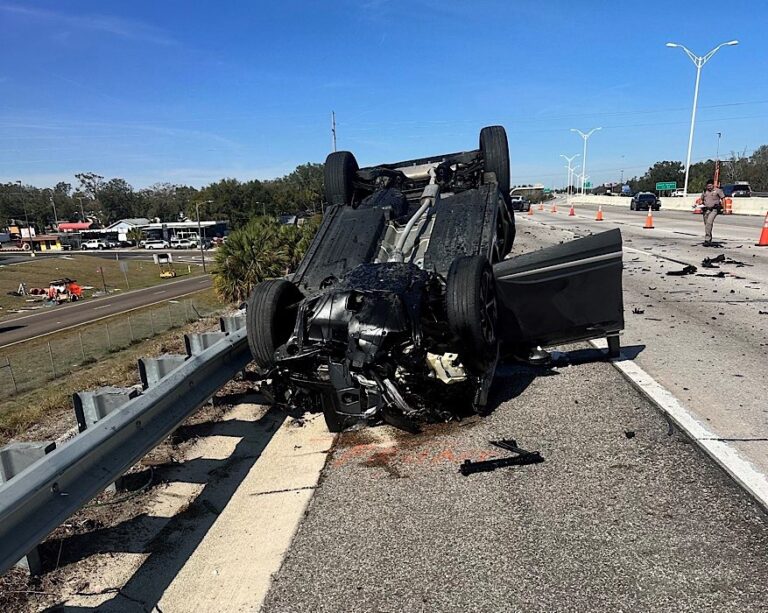 Zephyrhills Woman Dies in Rollover Vehicle Crash on I-275 in Tampa