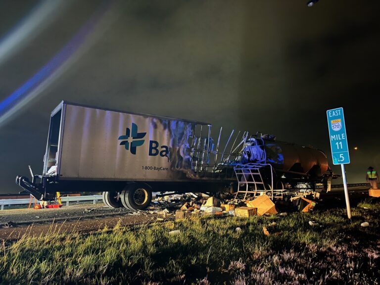 Driver of BayCare Box Truck Dies in Fiery Wreck on the Polk Parkway