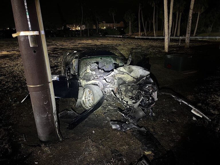 High-Speed Chase Ends in Fiery Crash on Gandy Bridge; Driver Charged