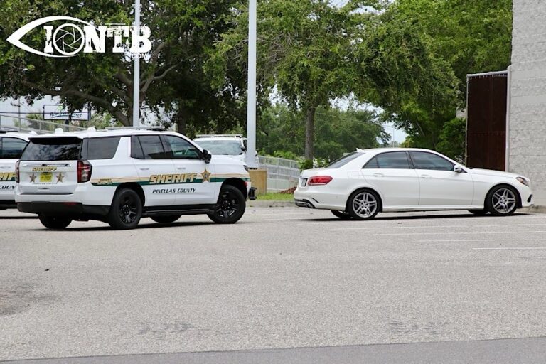 Driver arrested after driving her Mercedes on the Pinellas Trail in Bay Pines area