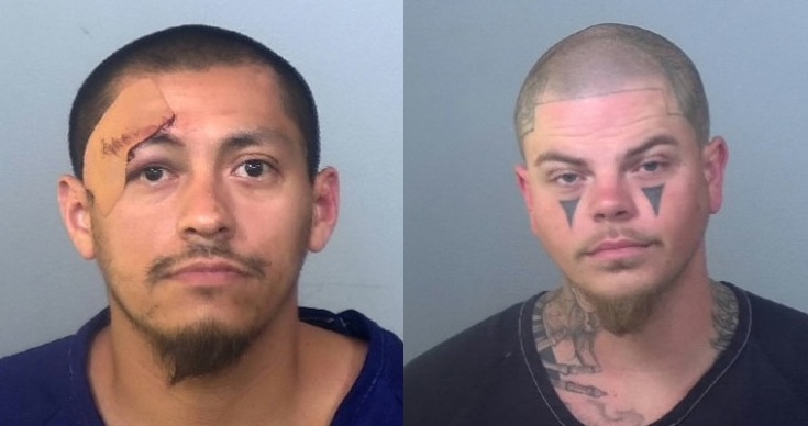 Detectives have arrested two men after gunshot fired during an armed robbery at a Bradenton grocery store