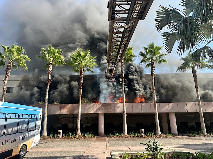 Tampa Fire Rescue Responds to Two-Alarm Garage Fire at Grand Hyatt Tampa Bay