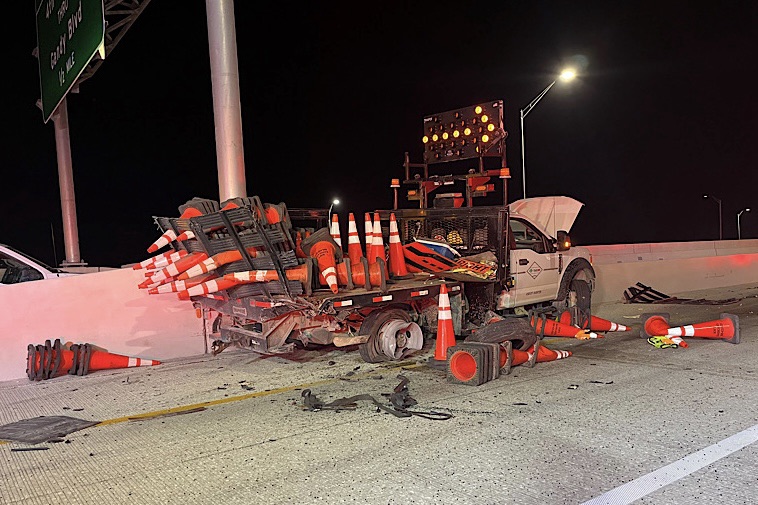 One Dead, Three Injured in I-275 Construction Zone Collision on the Howard Frankland Bridge