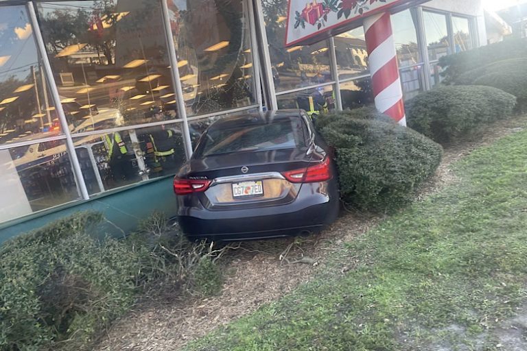 Driver Taken to Hospital After Car Strikes Building on Gulf-to-Bay Boulevard