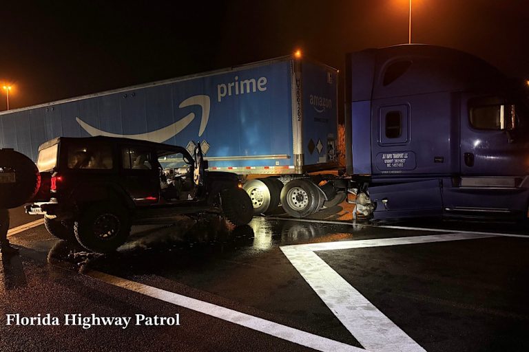 Four-Vehicle Crash Causes Fuel Spill on Interstate 4