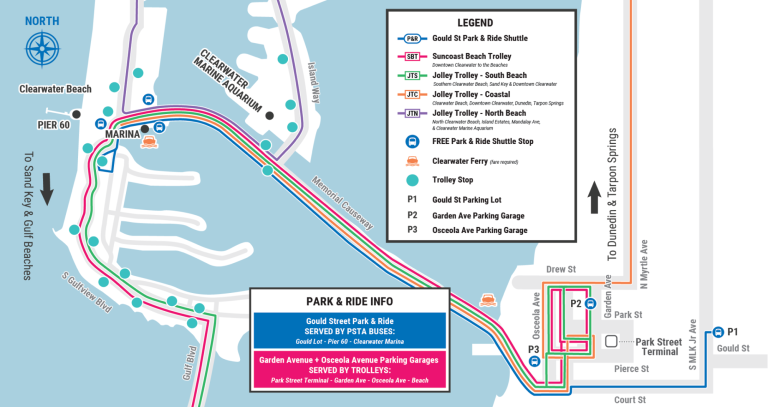 Free Spring Break Park-and-Ride Service Returns March 1 to Clearwater Beach; Parking Locations Changed