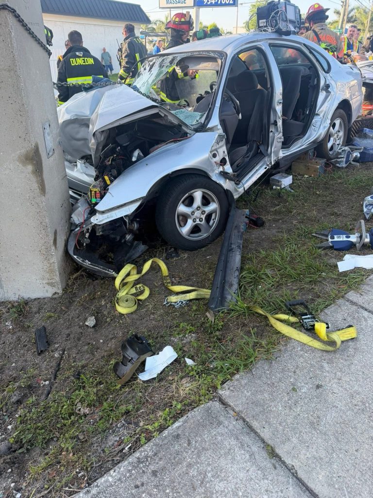 Driver, Passenger Airlifted Following US-19 Crash in Palm Harbor