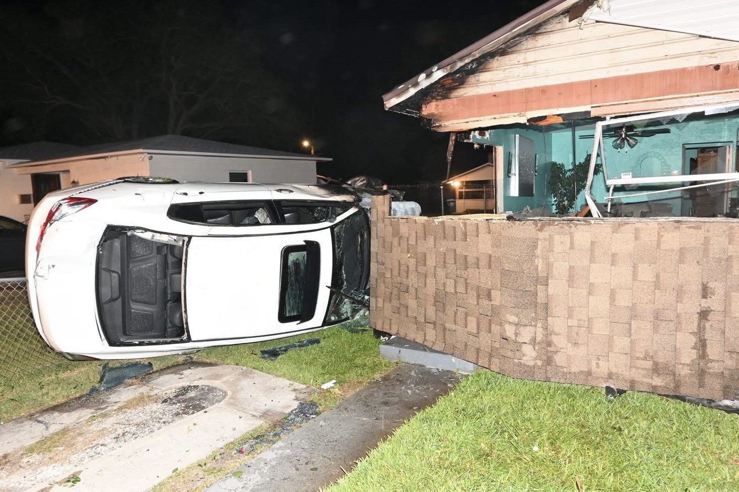 Arrest Made After Car Crashes Into St. Petersburg Home, Sparks Fire - IONTB