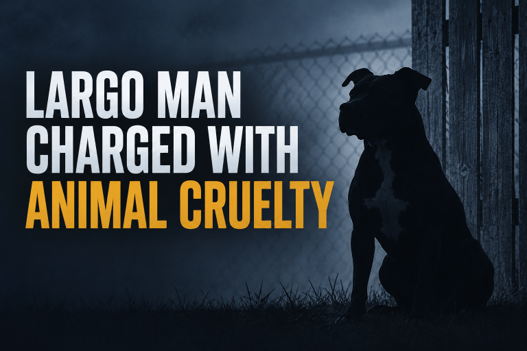 Largo Man Charged With Animal Cruelty After Dog Found Strangled Outside Animal Services